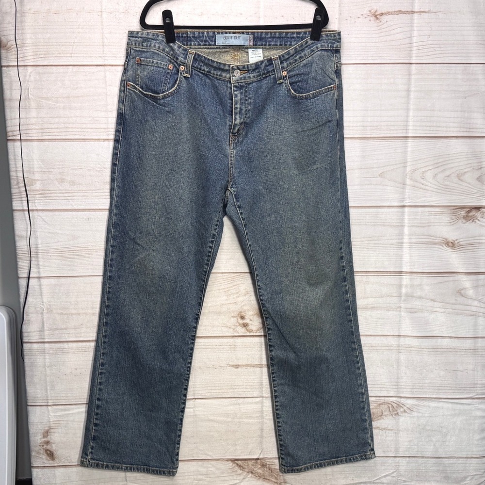 Levis 515 Bootcut Jeans Womens 20 Medium Wash Sandy Blue Denim Mid‎ Rise Flare